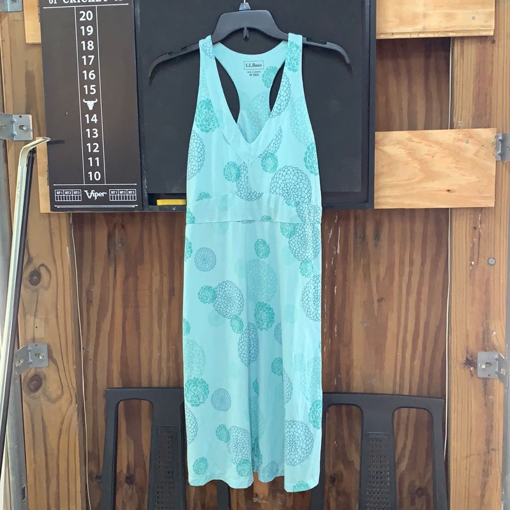 Teal blue LLBean summer dress
